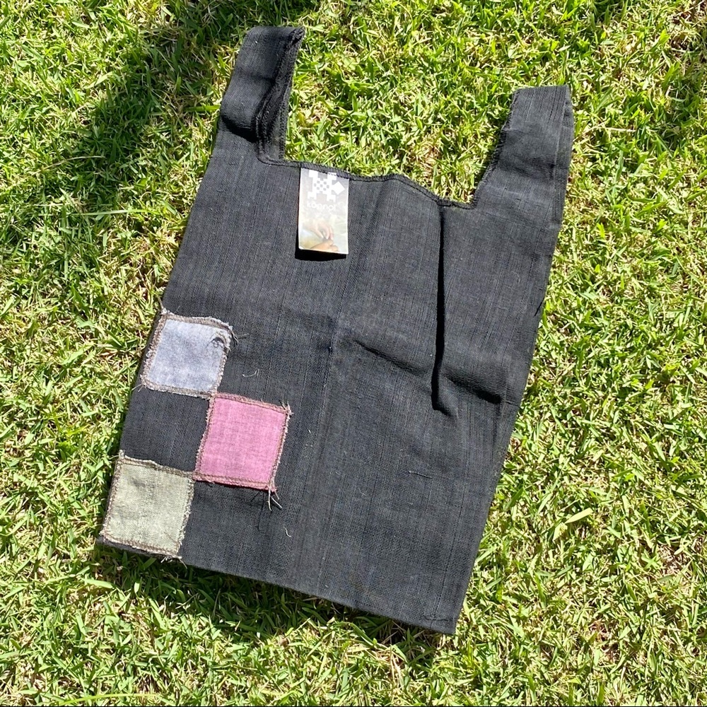 NEW Handmade Linen Knitter’s Bag Mini Tote